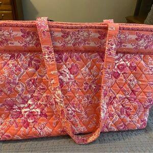 Vera Bradley Floral Quilted Tote Bag - Pink